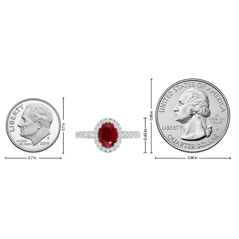 White Gold - Ruby