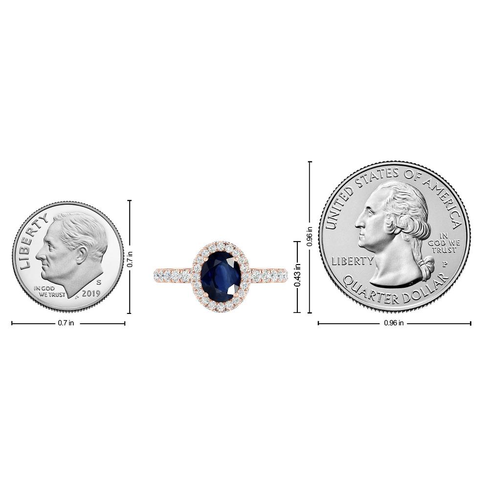 Rose Gold - Sapphire