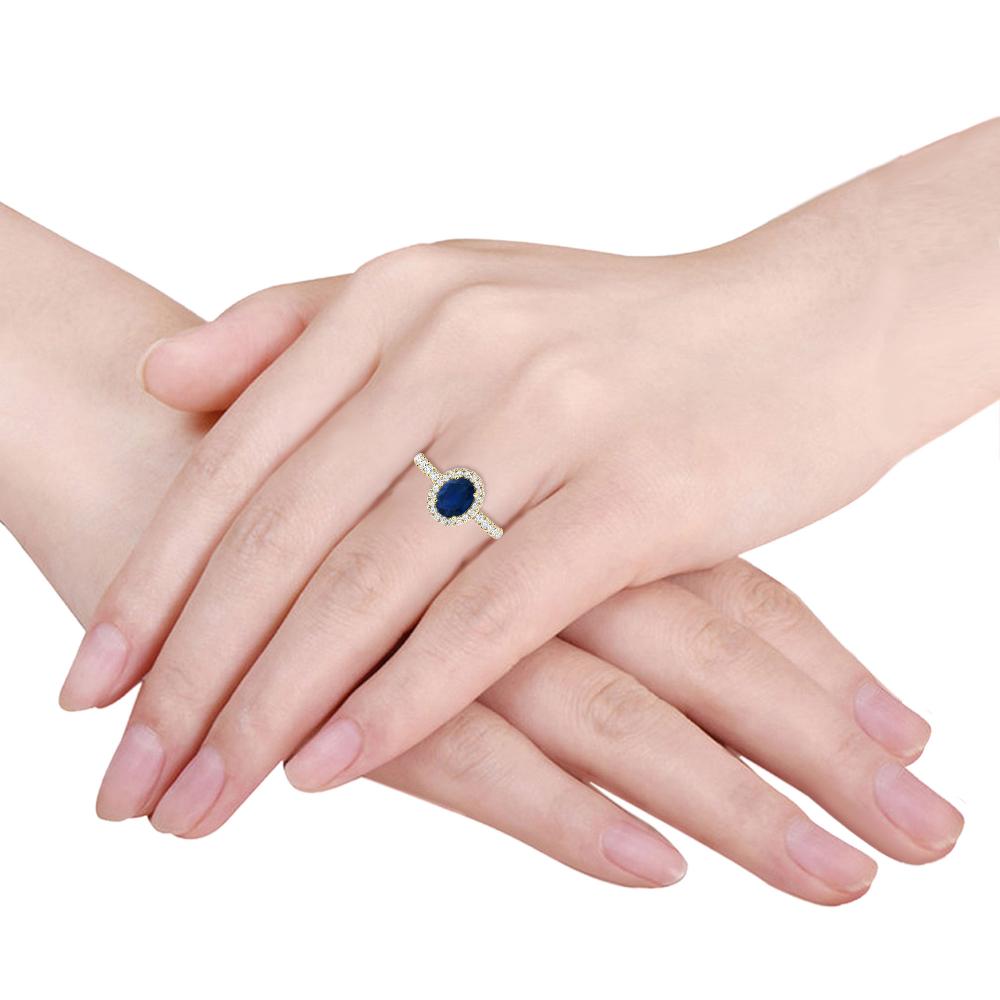 Yellow Gold - Sapphire