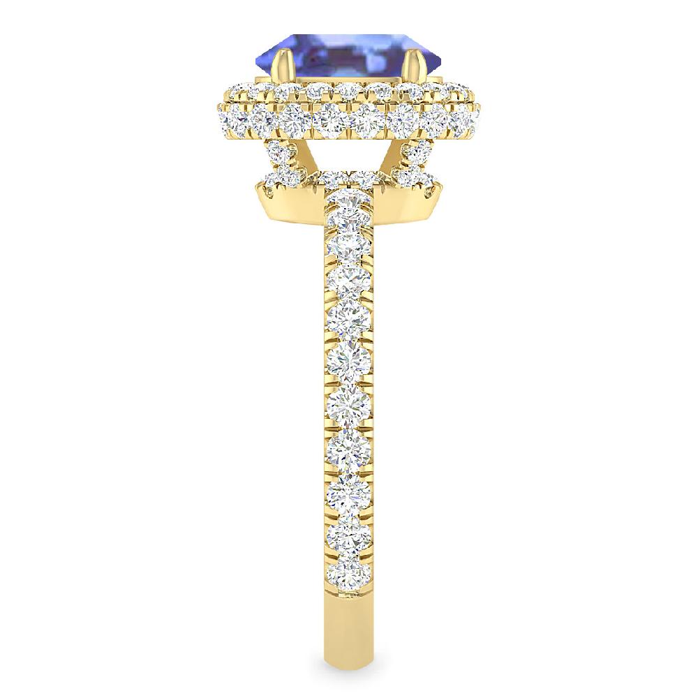Yellow Gold - Tanzanite