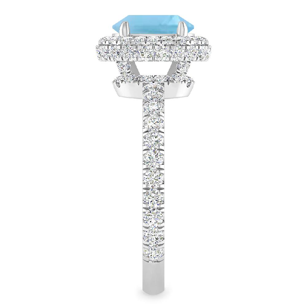 White Gold - Blue Topaz