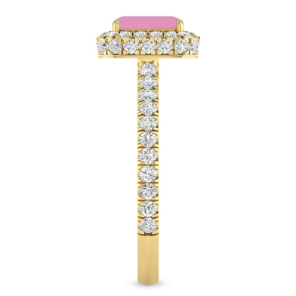 Yellow Gold - Pink Tourmaline