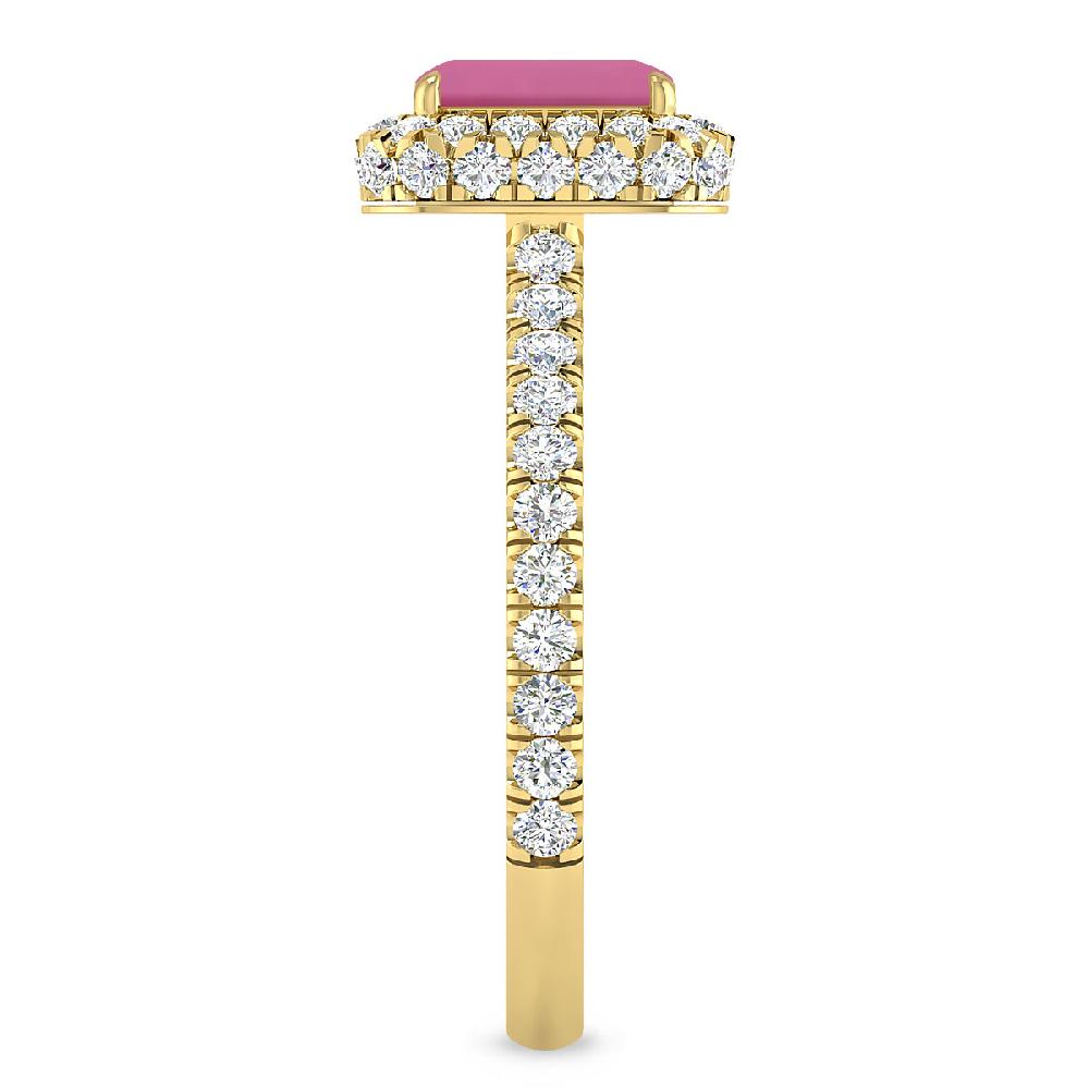 Yellow Gold - Pink Tourmaline