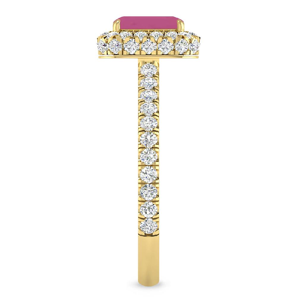 Yellow Gold - Pink Tourmaline