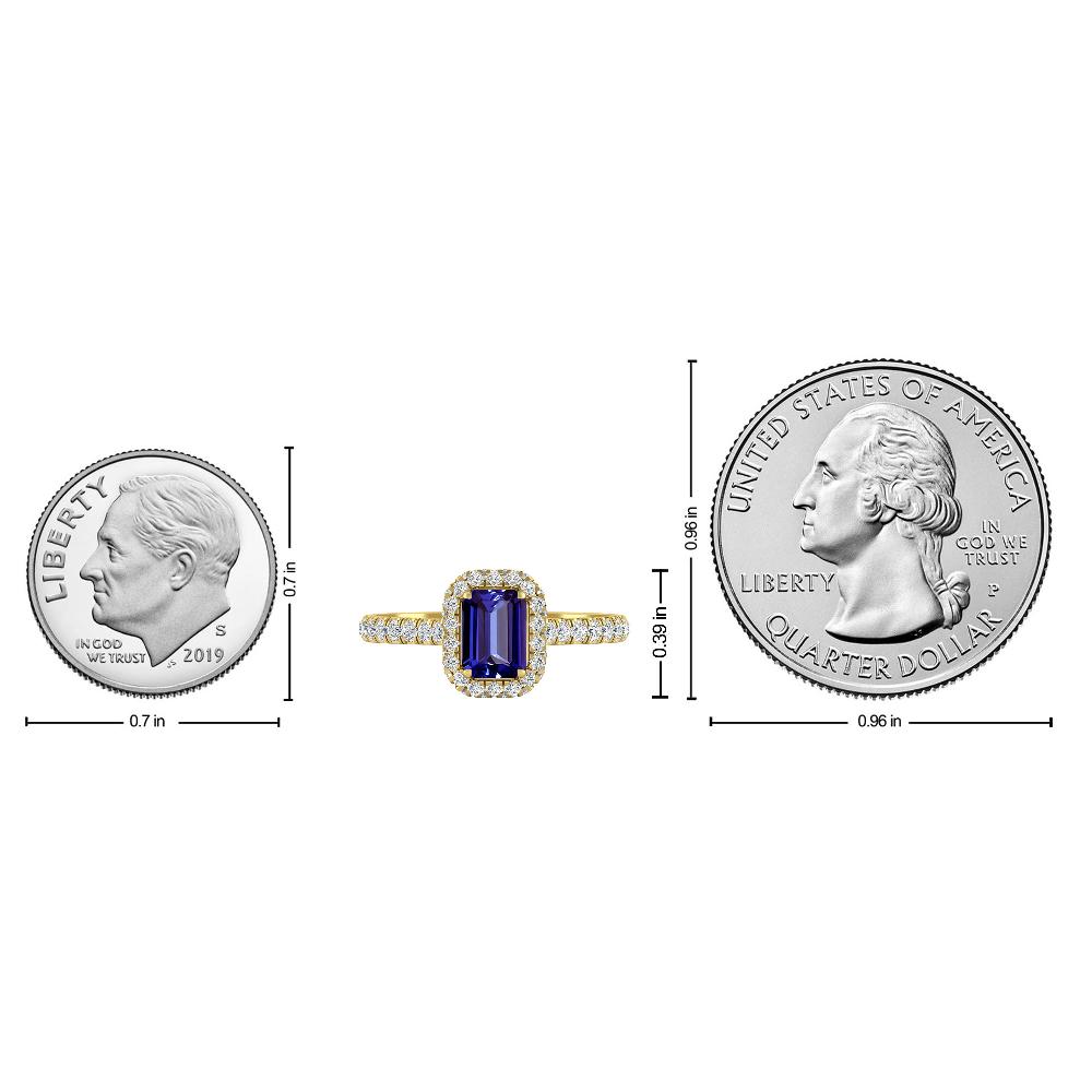 Yellow Gold - Tanzanite
