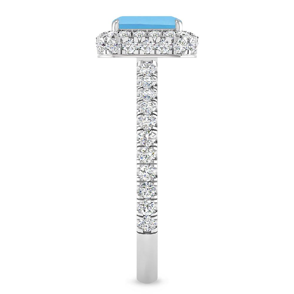 White Gold - Blue Topaz