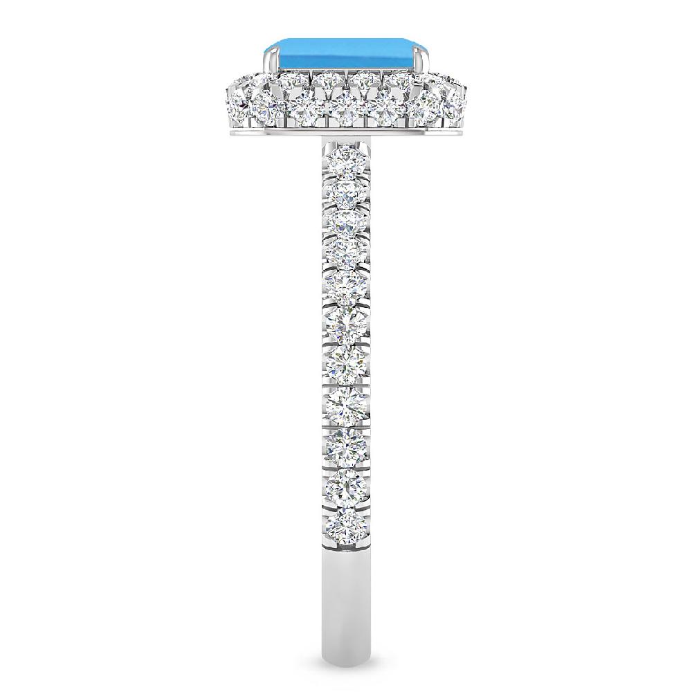 White Gold - Blue Topaz
