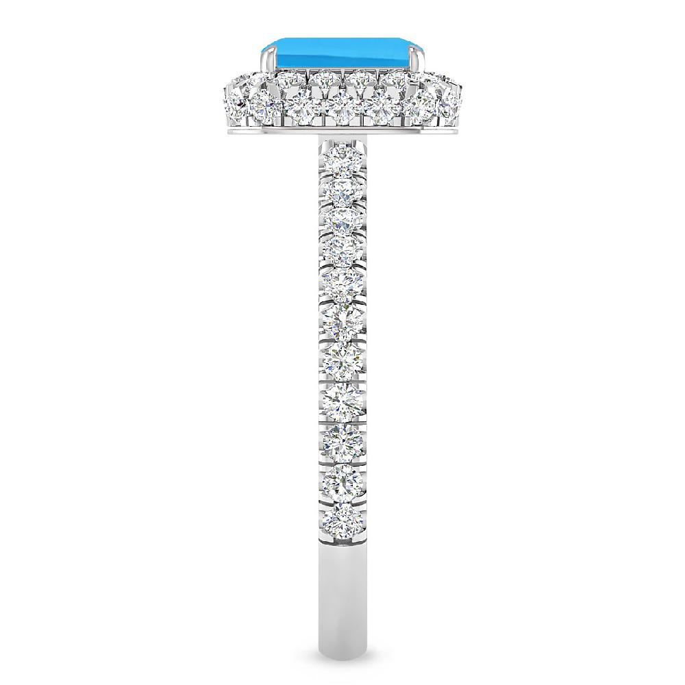 White Gold - Blue Topaz