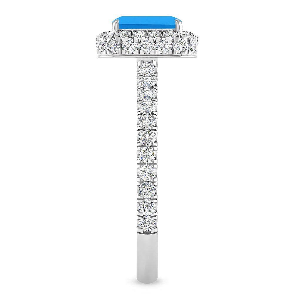 White Gold - Blue Topaz
