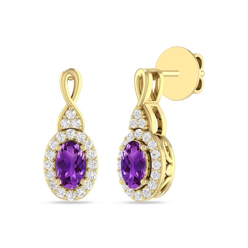 Yellow Gold - Amethyst