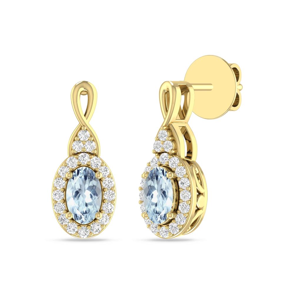 Yellow Gold - Aquamarine