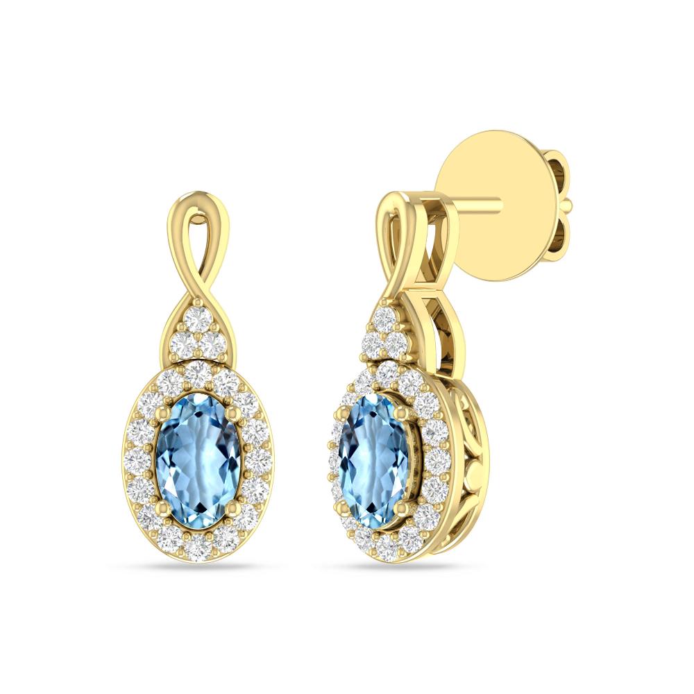 Yellow Gold - Aquamarine