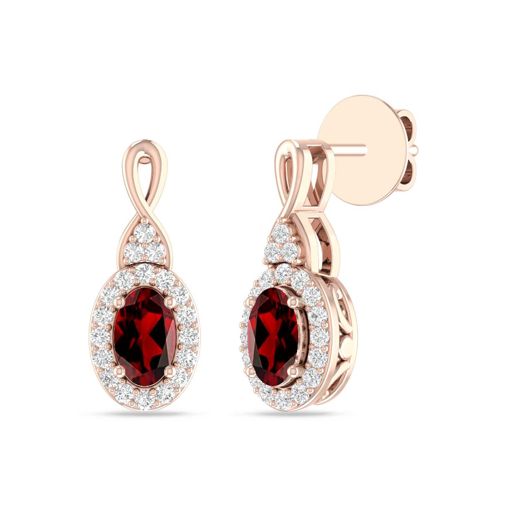 Rose Gold - Garnet