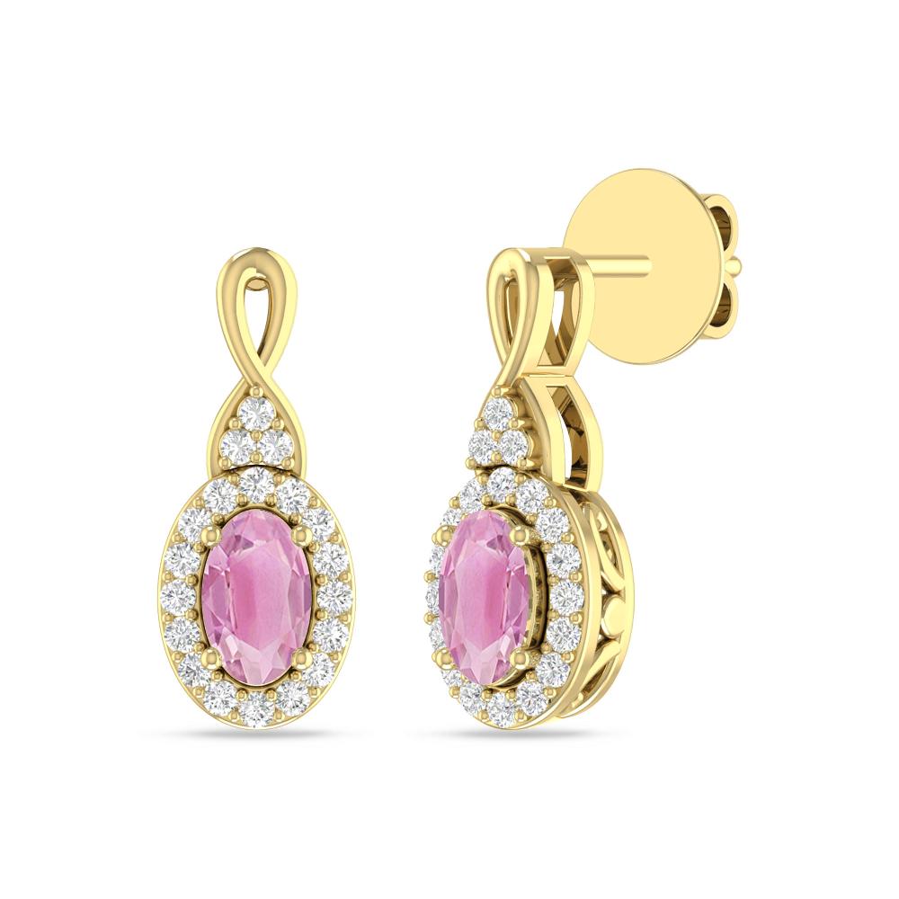 Yellow Gold - Pink Tourmaline