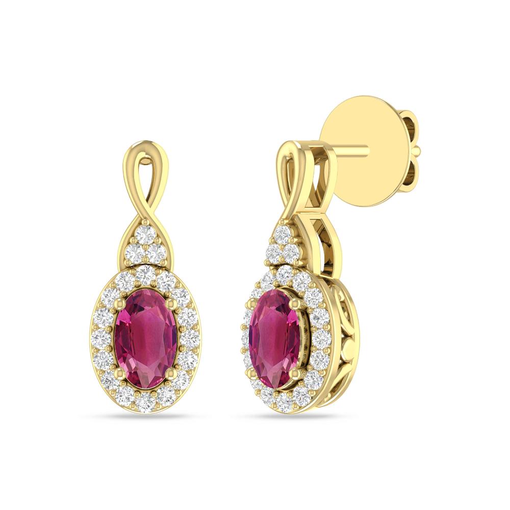 Yellow Gold - Pink Tourmaline