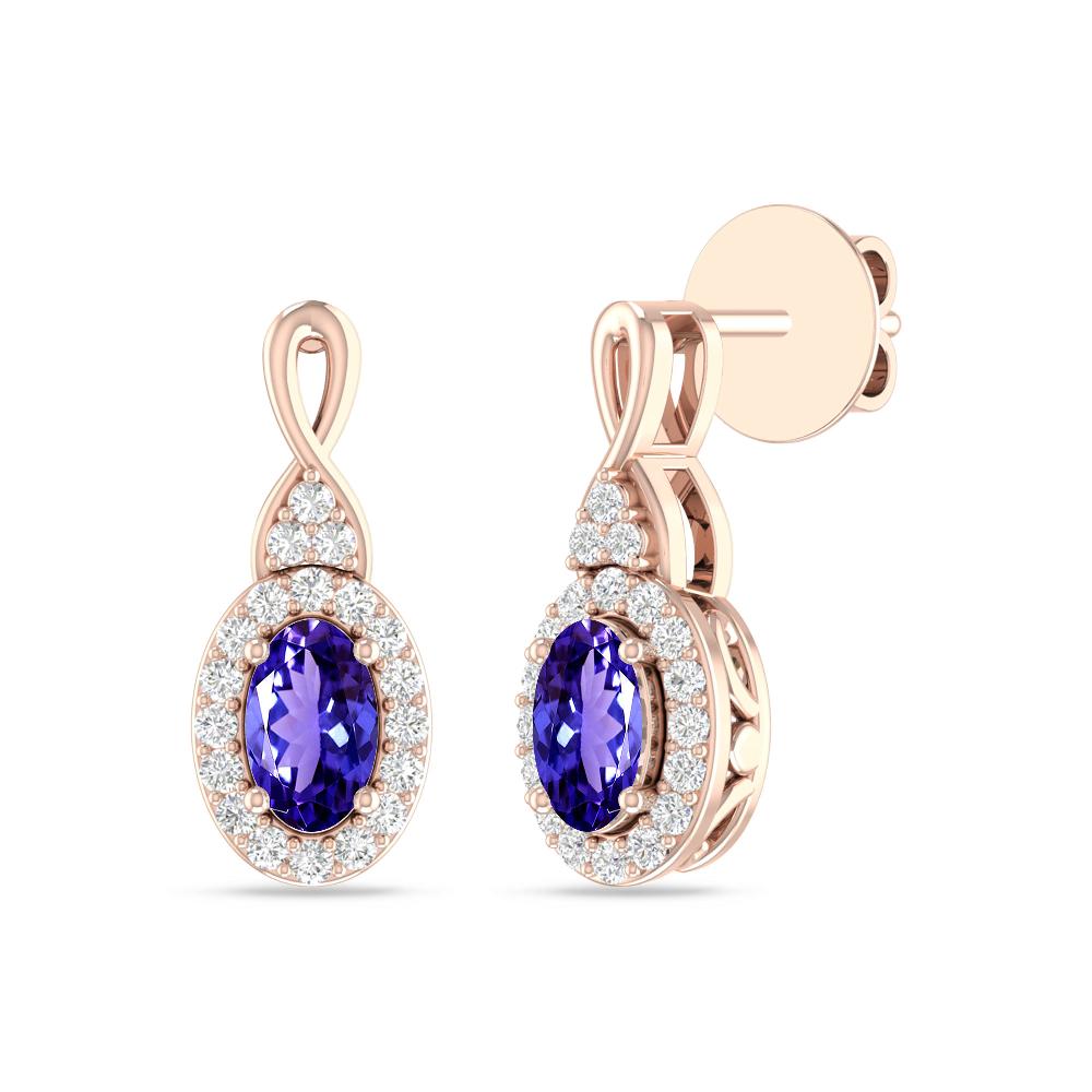 Rose Gold - Tanzanite