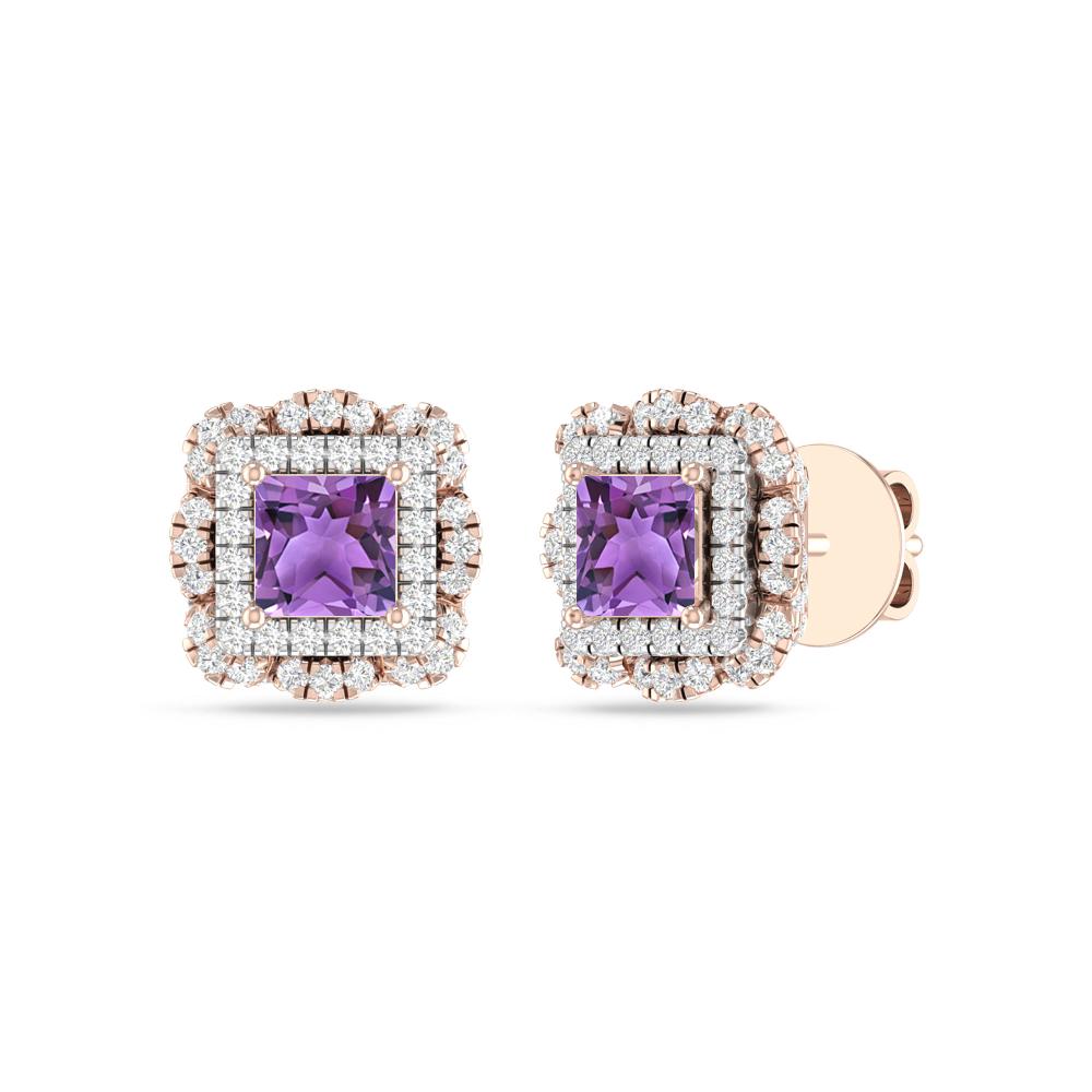 Rose Gold/White - Amethyst