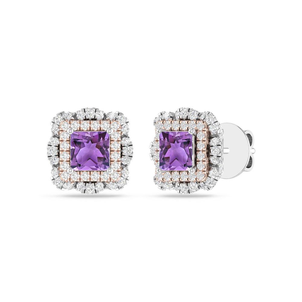 White Gold/Rose - Amethyst