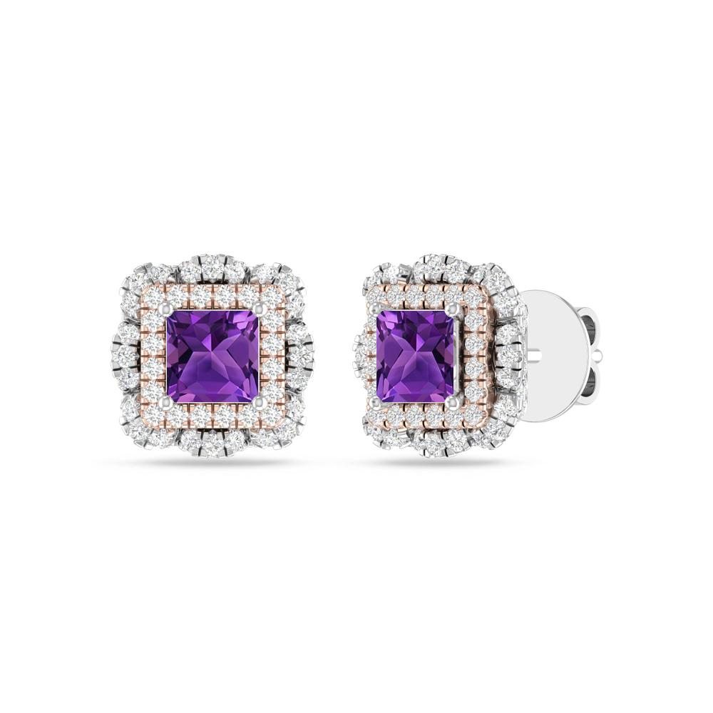 White Gold/Rose - Amethyst