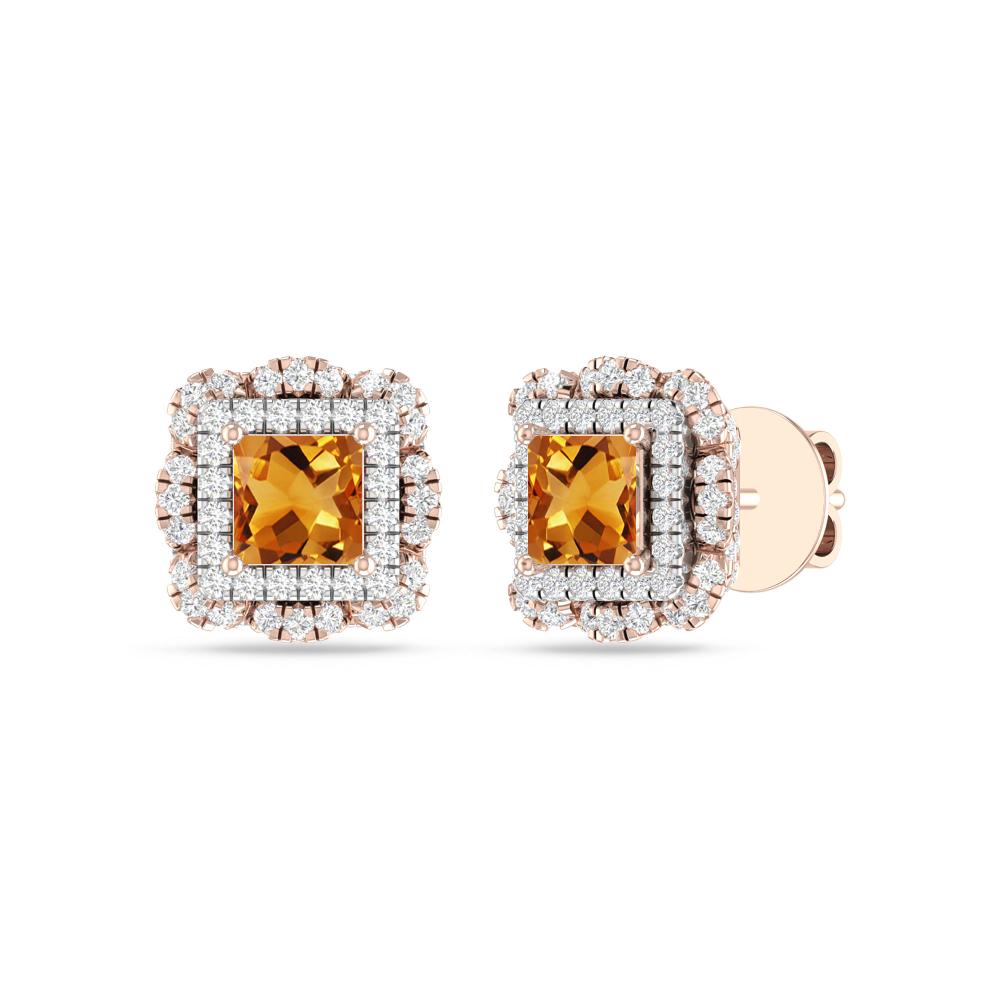 Rose Gold/White - Citrine