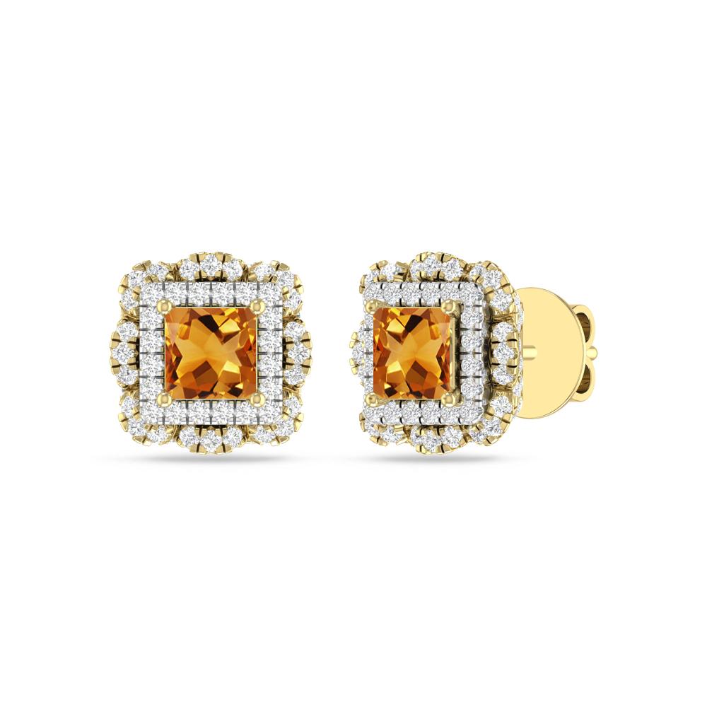 Yellow Gold/White - Citrine