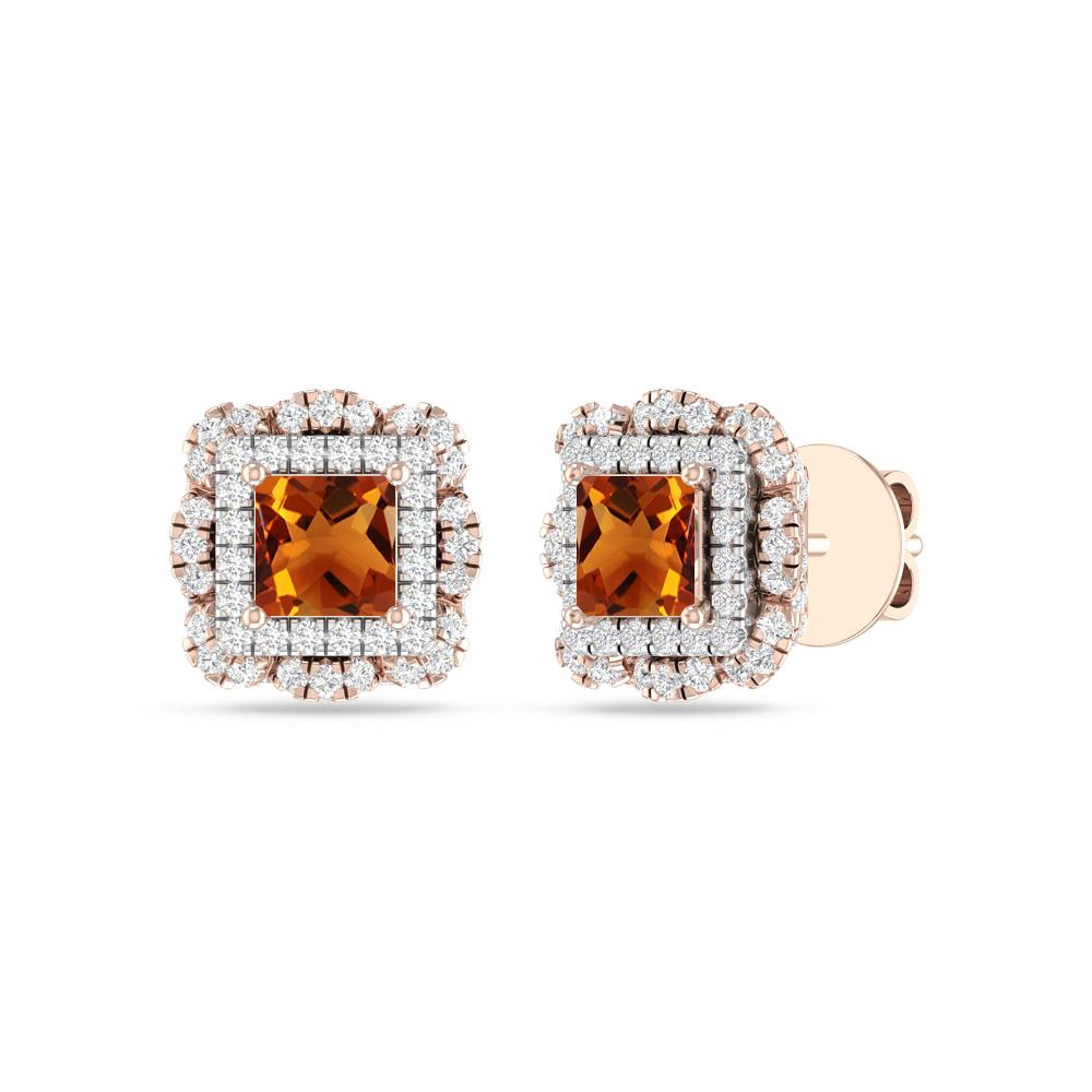 Rose Gold/White - Citrine