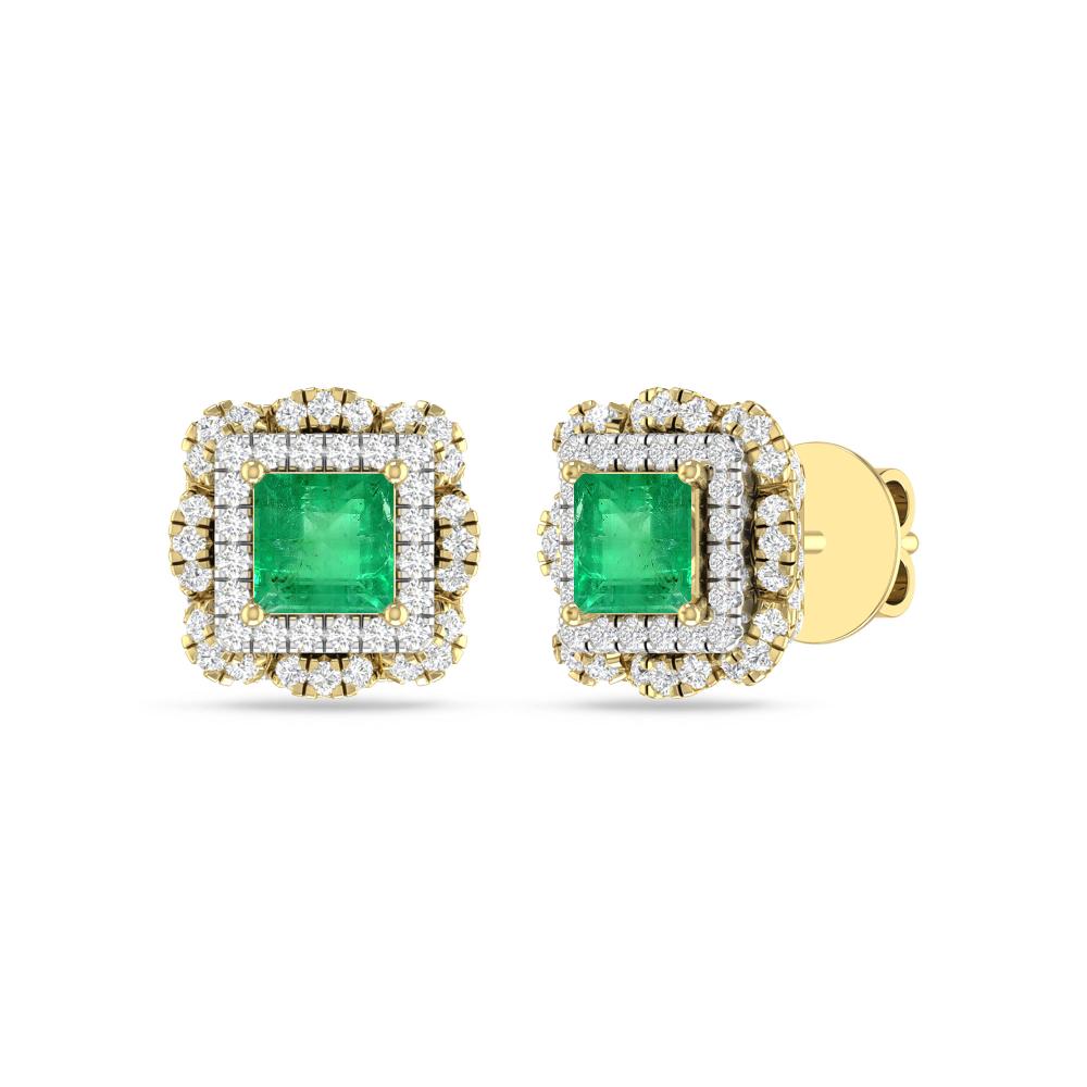 Yellow Gold/White - Emerald