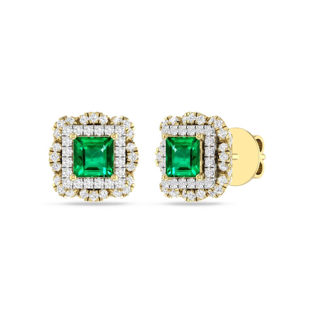Yellow Gold/White - Emerald