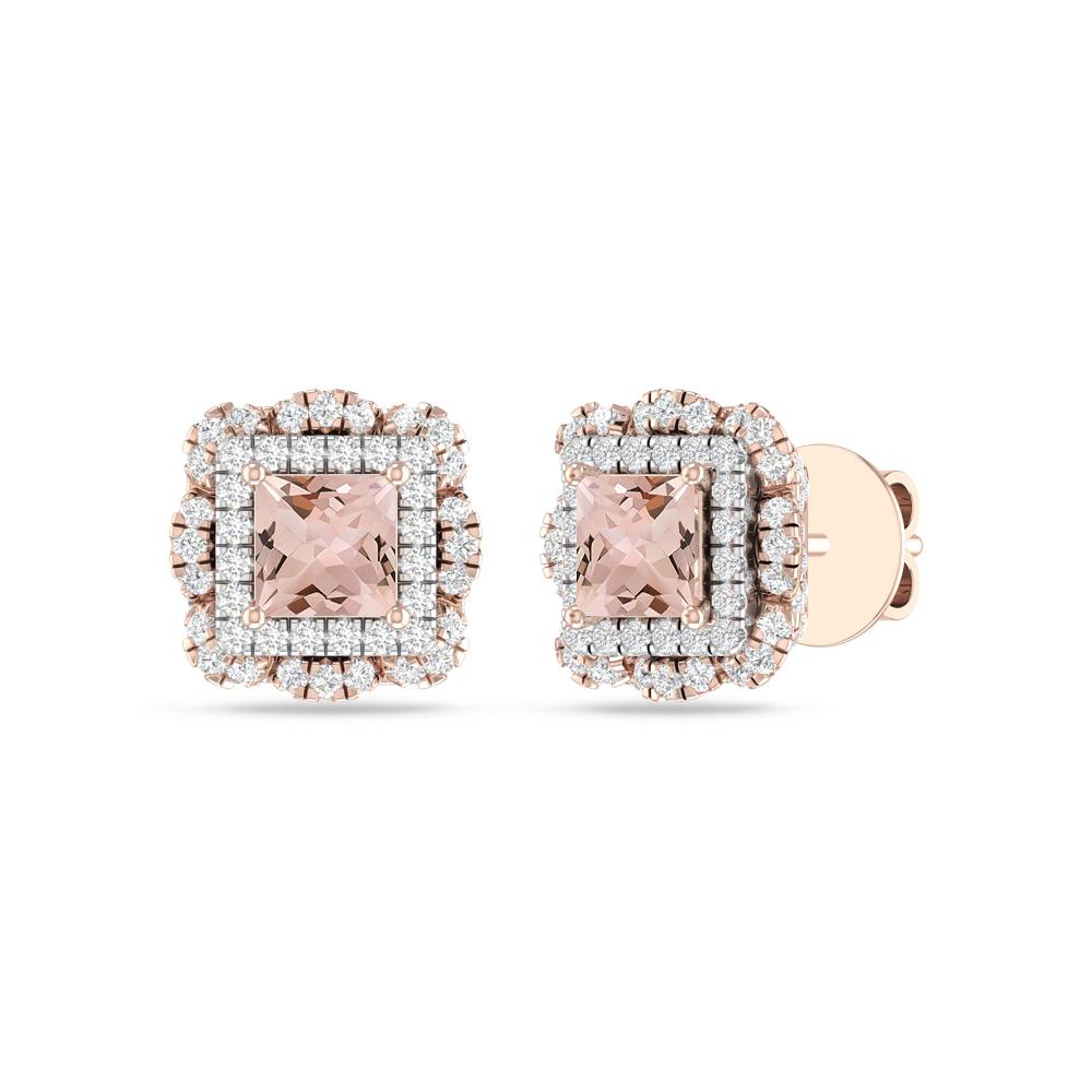Rose Gold/White - Morganite