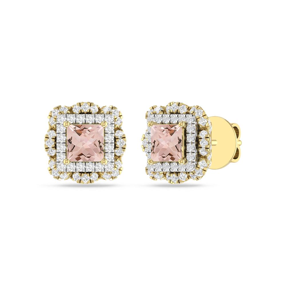 Yellow Gold/White - Morganite