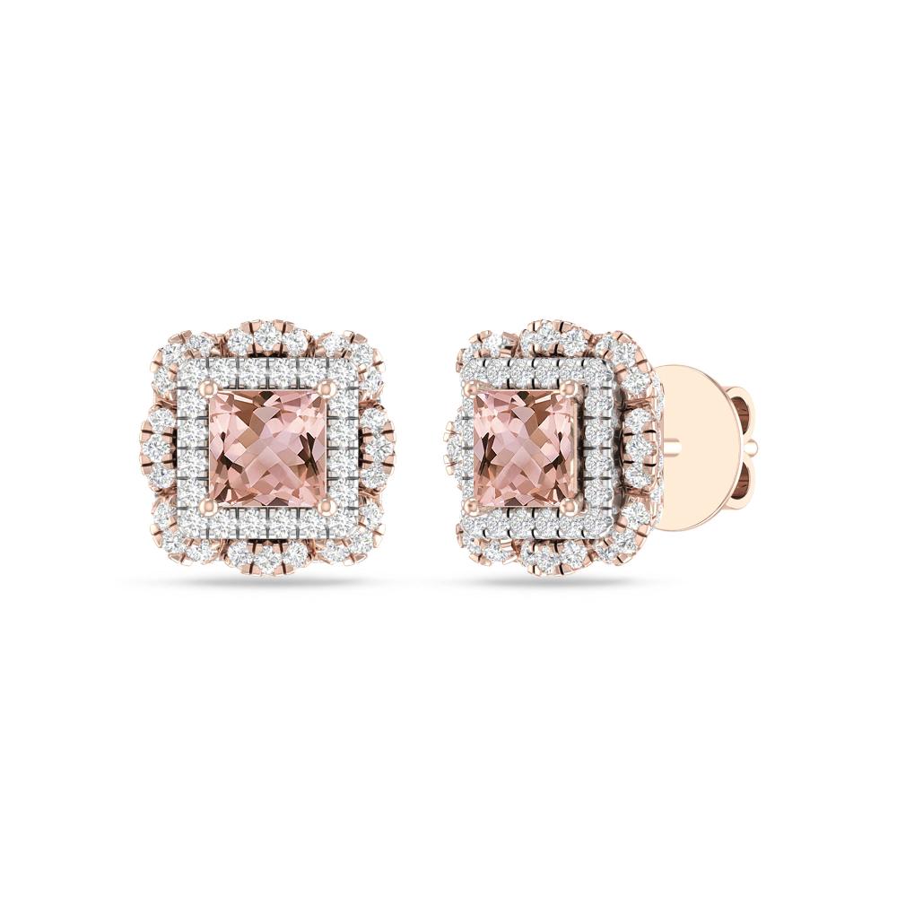 Rose Gold/White - Morganite