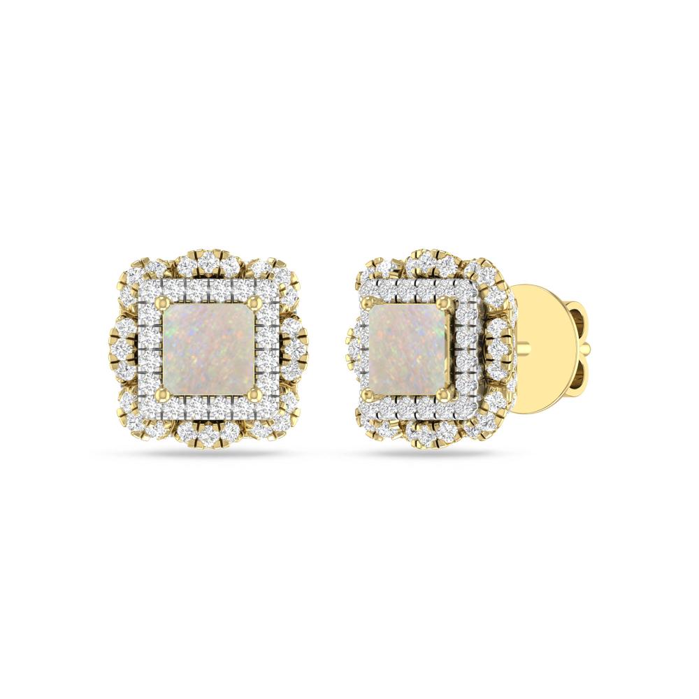 Yellow Gold/White - Opal