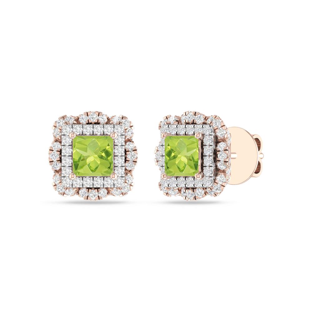 Rose Gold/White - Peridot