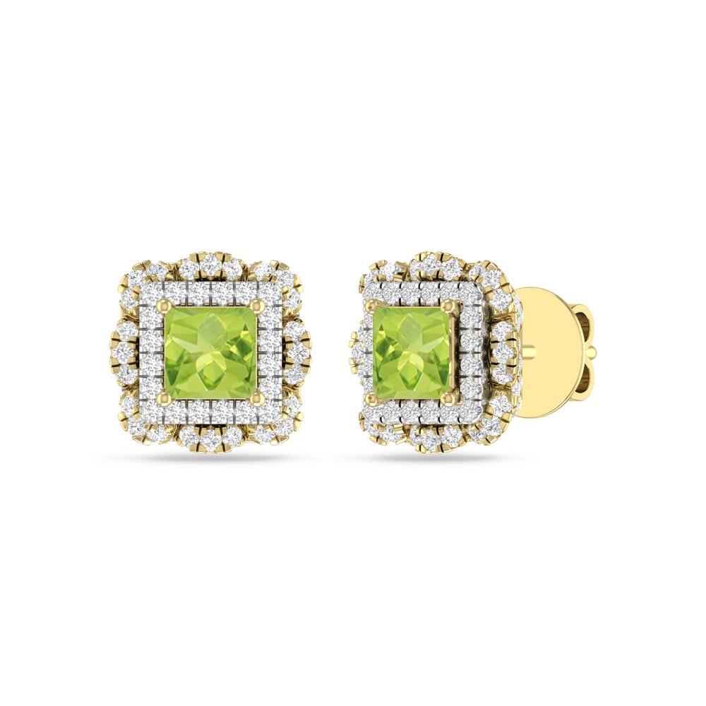 Yellow Gold/White - Peridot