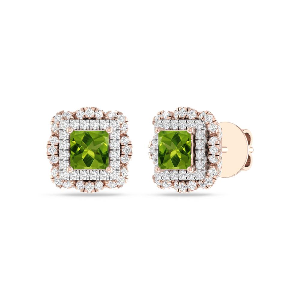 Rose Gold/White - Peridot