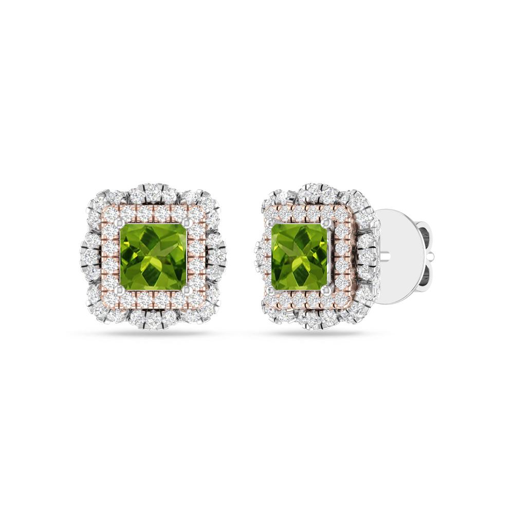 White Gold/Rose - Peridot
