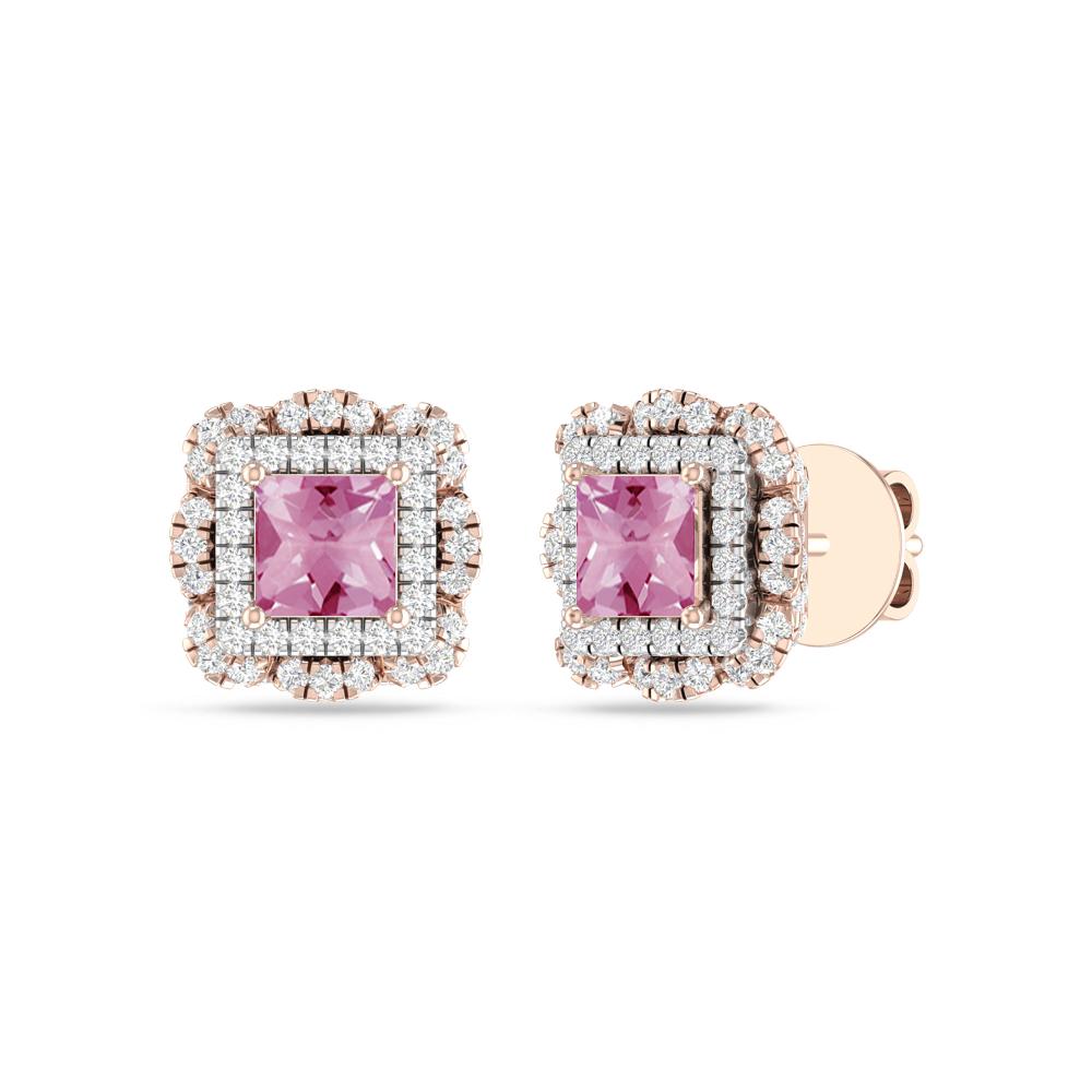 Rose Gold/White - Pink Tourmaline
