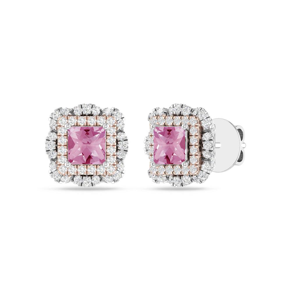 White Gold/Rose - Pink Tourmaline