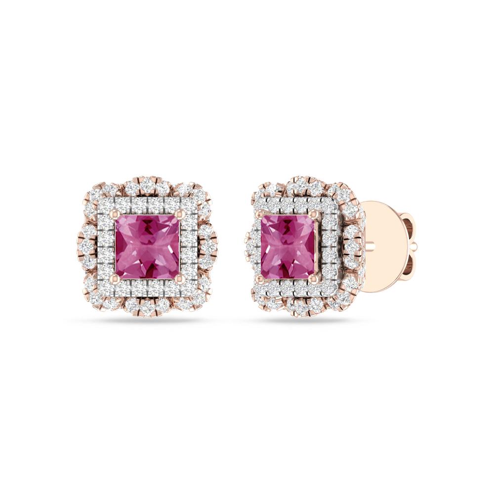 Rose Gold/White - Pink Tourmaline