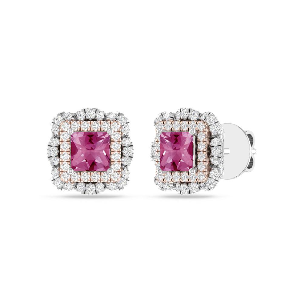 White Gold/Rose - Pink Tourmaline