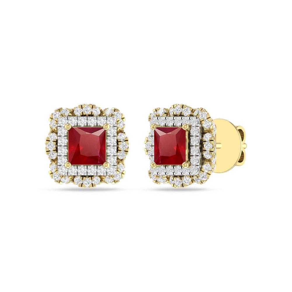 Yellow Gold/White - Ruby