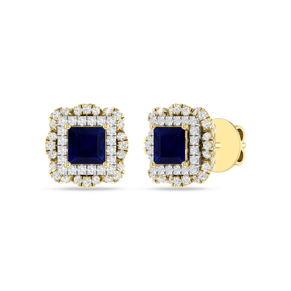 Yellow Gold/White - Sapphire