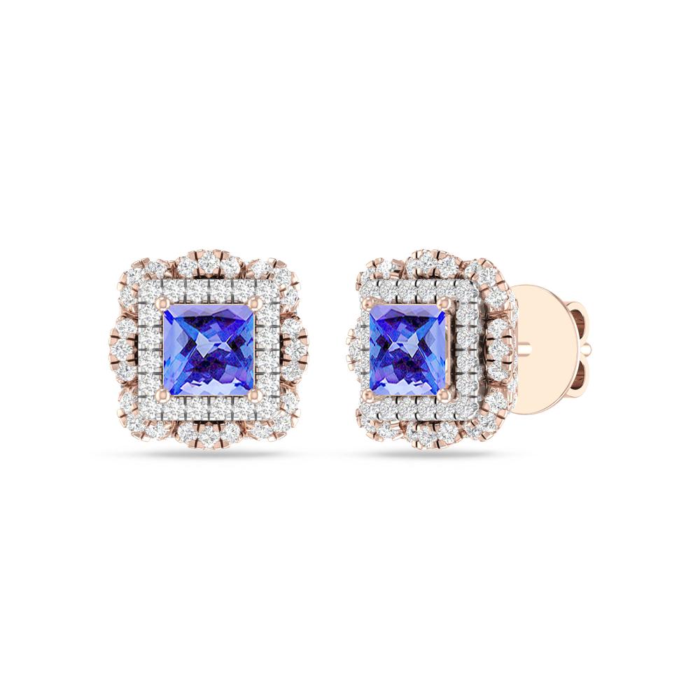Rose Gold/White - Tanzanite