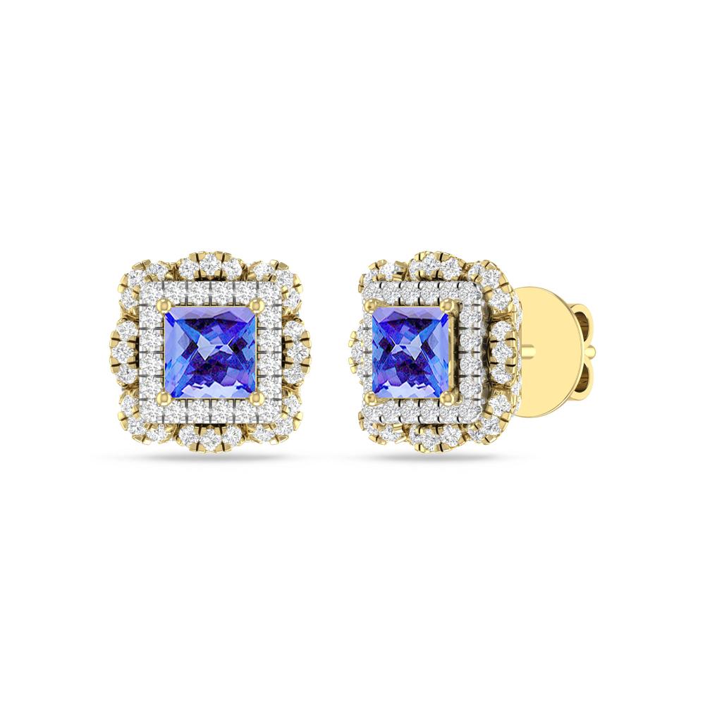 Yellow Gold/White - Tanzanite