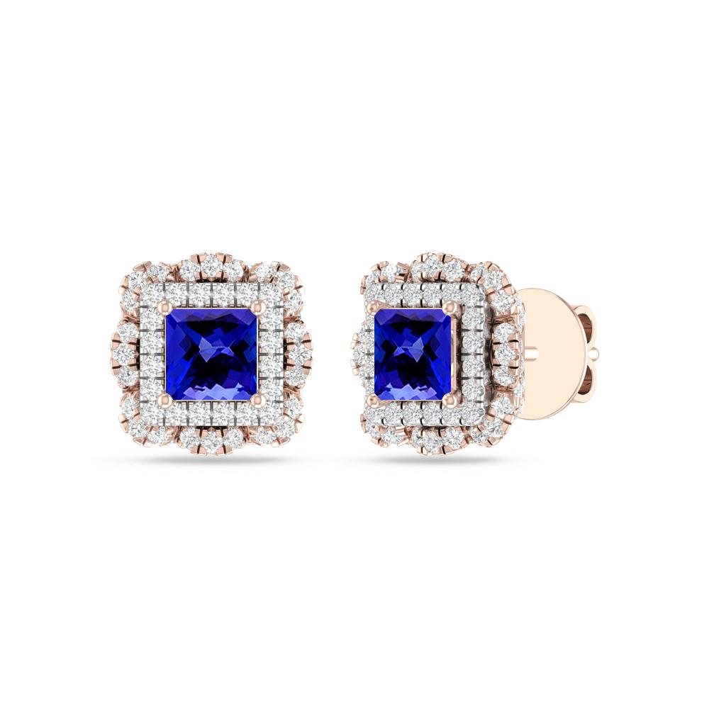 Rose Gold/White - Tanzanite