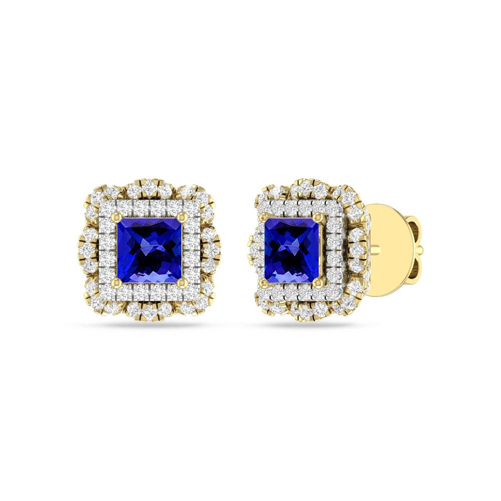 Yellow Gold/White - Tanzanite