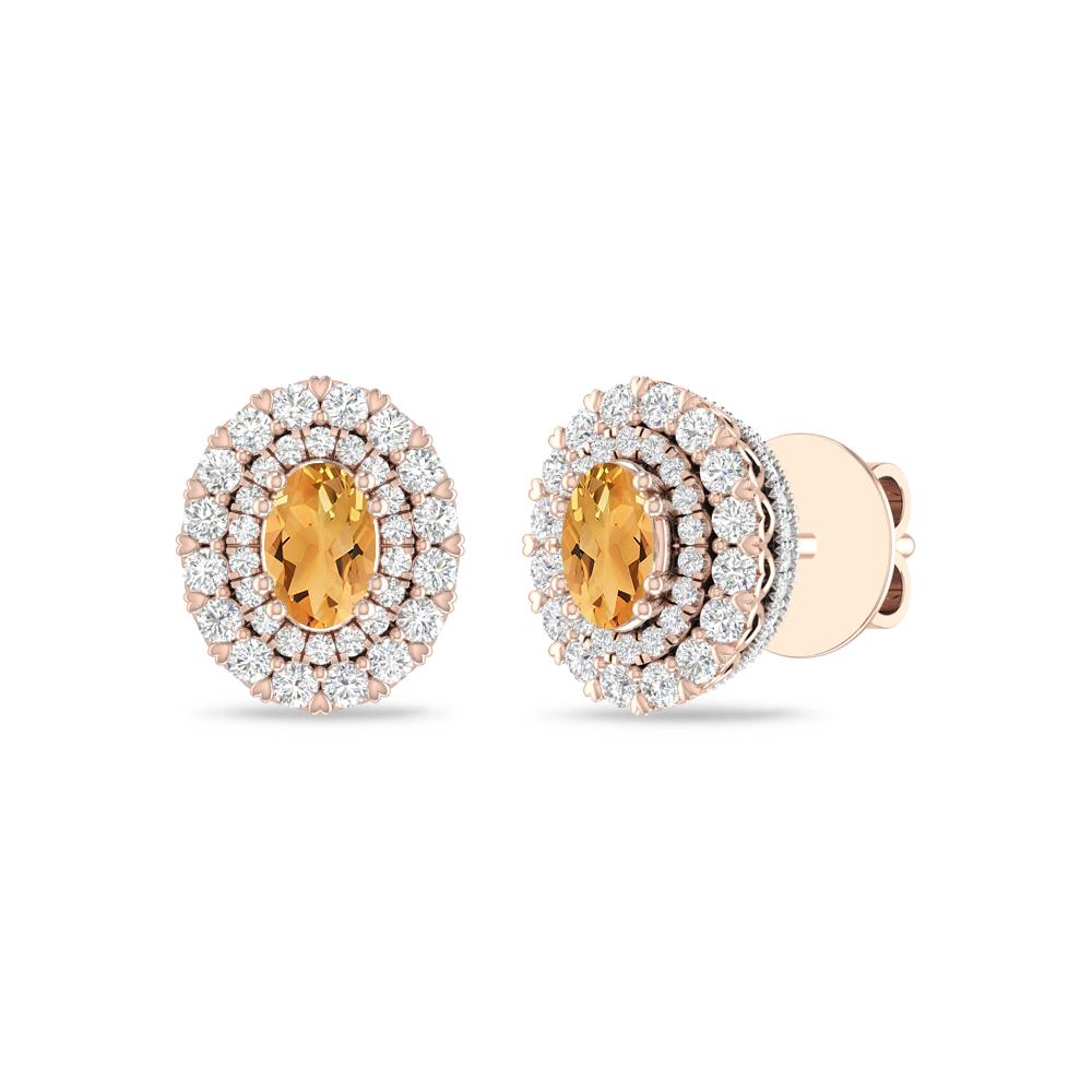 Rose Gold/White - Citrine