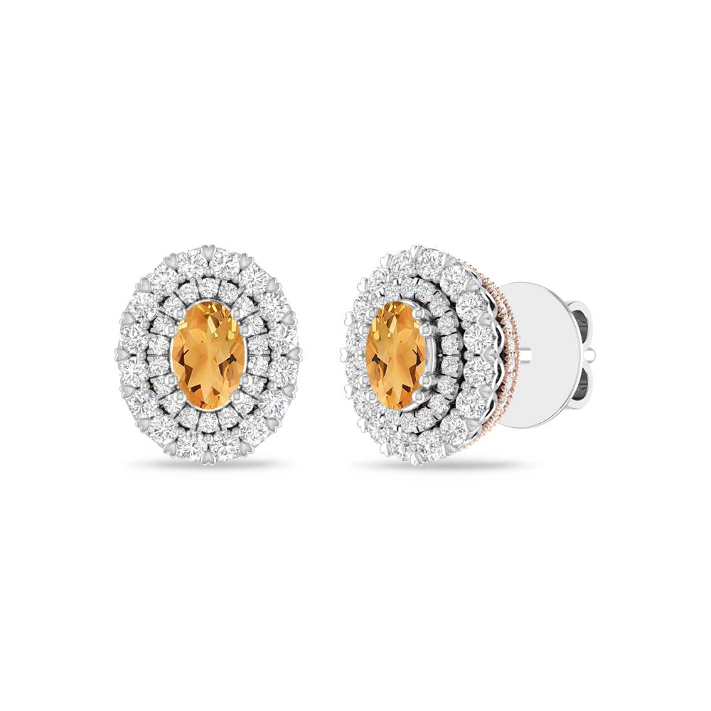 White Gold/Rose - Citrine