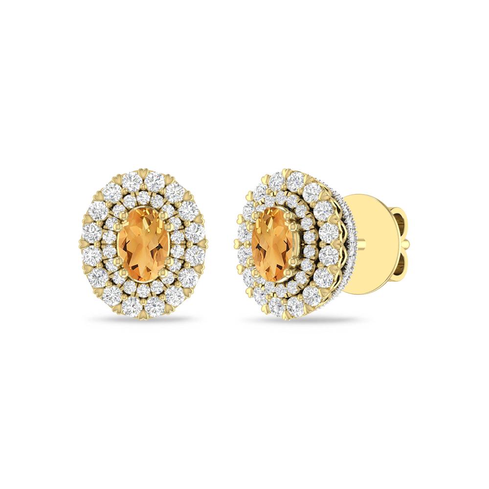 Yellow Gold/White - Citrine
