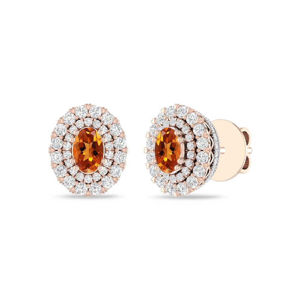 Rose Gold/White - Citrine